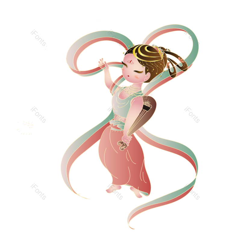 中国风图片,手绘人物元素,卡通人物PNG,矢量素材免抠素材